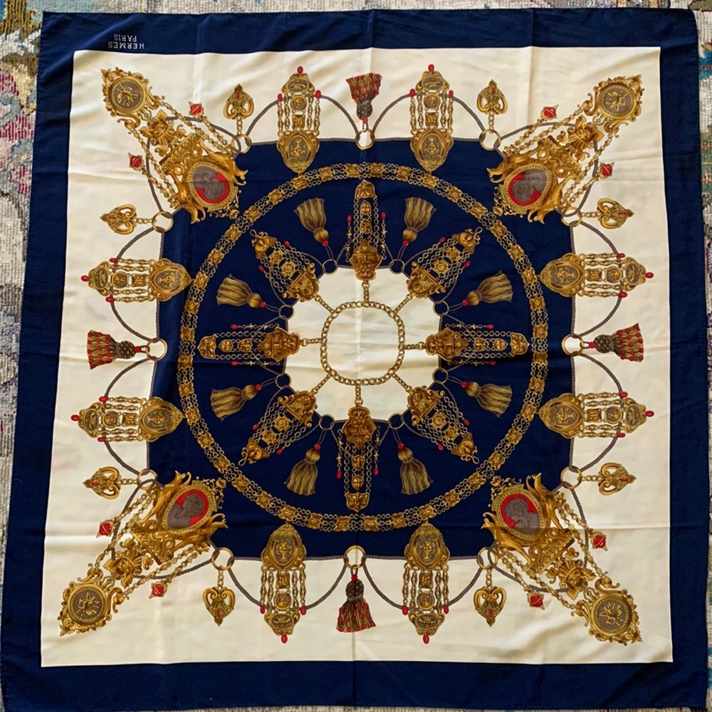 Hermès silk scarf